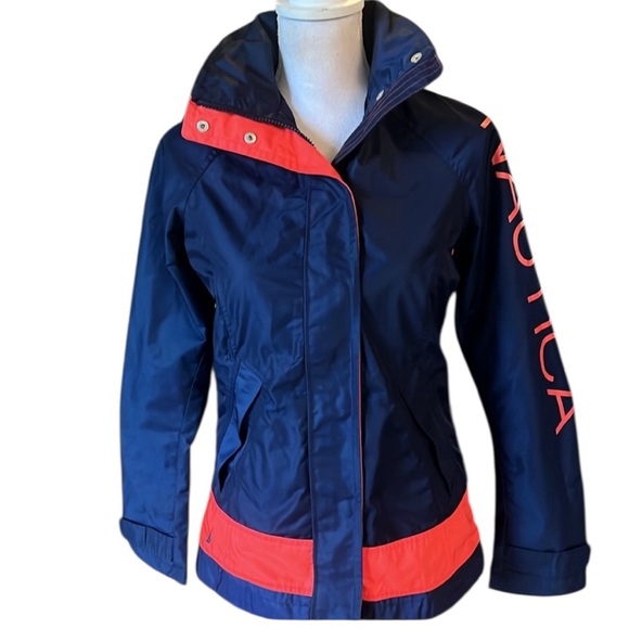 Nautica ladies windbreaker/jacket, extra small NWOT navy, and red - Picture 1 of 14